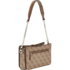 Guess - Zamira Top Zip Shoulder Bag - Bruin
