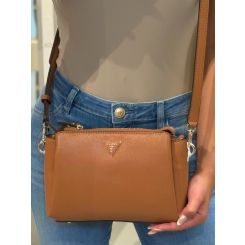 Guess - Noelle II Tri Comp Crossbody - Cognac
