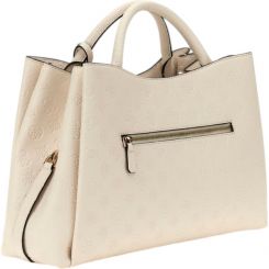 Guess - Phoebe Lrg Girlfriend Satchel - Wit