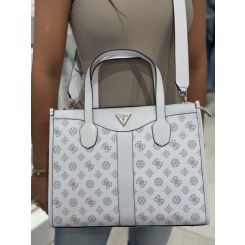 Guess - Silvana 2 Compartment Tote - Wit