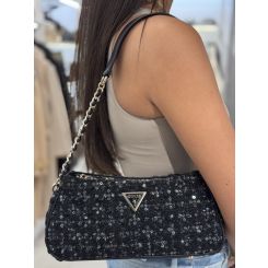 Guess - Giully Top Zip Shoulder Bag - Zwart