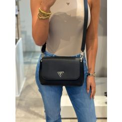 Guess - Meridian Flap Crossbody - Zwart