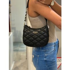 Guess - Tamsin Top Zip Shoulder Bag - Zwart