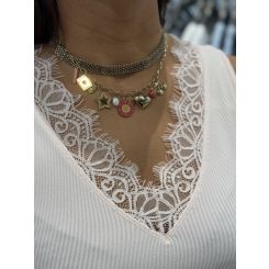 Guess - Raquel Lace Seamless Top - Roze