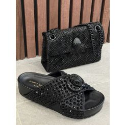 Kurt Geiger - Chelsea Cross Strap Dr - Zwart