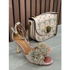 Kurt Geiger - Chelsea Saddle Crystals - Roze