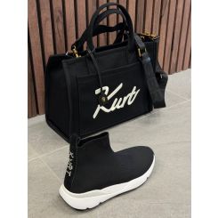 Kurt Geiger - Kurt Knit Sock Runner - Zwart