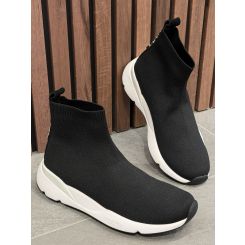 Kurt Geiger - Kurt Knit Sock Runner - Zwart