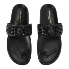 Kurt Geiger - Mesh Toe Thong Sandal - Zwart