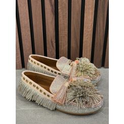 Kurt Geiger - Pom Pom Moccasin - Grijs