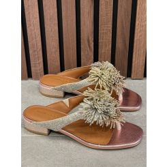 Kurt Geiger - Pom Pom T-bar Flat SDL - Rosé