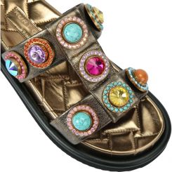 Kurt Geiger - Orson Crystal Sandal - Brons