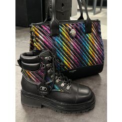 Kurt Geiger - Chelsea Combat Boot - Zwart