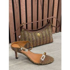 Kurt Geiger - Strass Double Buckle Sdl - Brons