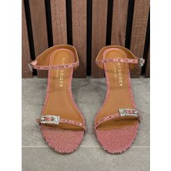 Kurt Geiger - Strass Double Buckle Sdl - Roze