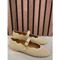 Kurt Geiger - Wavy Mayfair Ballet Flat - Goud