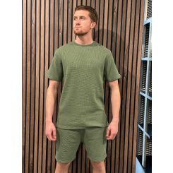 Malelions - Signature Waffle Short - Groen