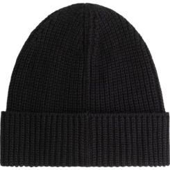 Malelions - Malelions Men Ribbed Beanie Scarf Set - Zwart