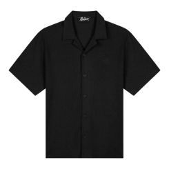 Malelions - Men Emblem Seersucker Shirt - Zwart