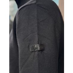 Malelions - Men Knitted Quarter Zip - Zwart