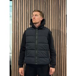 Malelions - Men Matt Crinkle Padded Vest - Zwart