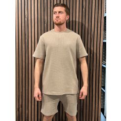 Malelions - Signature Waffle T-shirt - Bruin