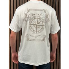 Malelions - Malelions Men Compass T-shirt - Wit