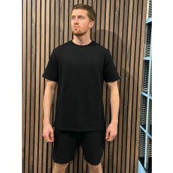 Malelions - Signature Waffle T-shirt - Zwart