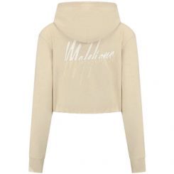 Malelions - Women Kiki Crop Hoodie - Beige