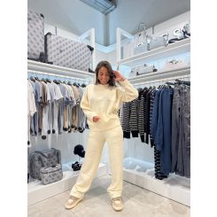 Malelions - Women Knit Pants - Beige