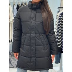 Malelions - Women Mid Length Puffer Jacket - Zwart