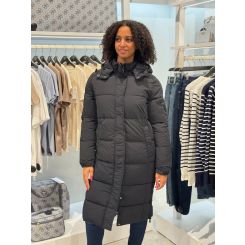 Malelions - Women Signature Long Puffer Jacket - Zwart