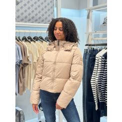 Malelions - Women Signature Puffer Jacket - Beige