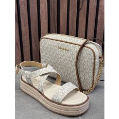 Michael Kors - Lg Ew Crossbody - Beige