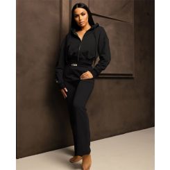 Unique The Label - Molly Pants Tracksuit Pants - Zwart