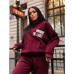 Unique The Label - Elyana Joggingpak - Bordeaux Rood 