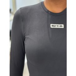 Unique The Label - Nena Long Sleeve Top - Charcoal