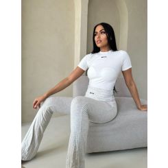 Unique The Label - Nena Short Sleeve Top - Wit