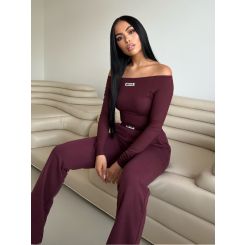 Unique The Label - Novi Off Shoulder Bodysuit - Rood