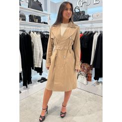 Guess - Ls Jade Belted Trench - Beige