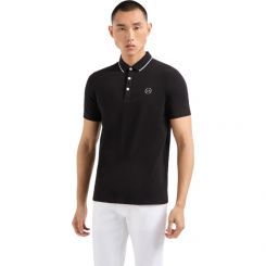 Armani Exchange - Man Jersey Polo Shirt - Zwart