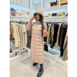 Guess Active - Brenda Ls Puffer Jacket - Beige