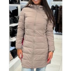 Guess Active - New Aleta Long Puffer Jacket - Beige