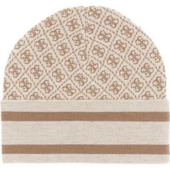 Guess - Sevyn 4G Logo Beanie Swtr - Beige