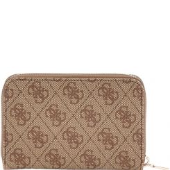 Guess - Laurel Slg Medium Zip Around - Beige