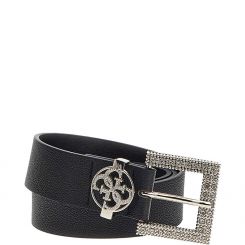 Guess - Corinned Belt Strass Buckle - Zwart