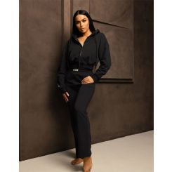 Unique The Label - Molly Vest Tracksuit Vest - Zwart