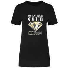 Nikie - Diamond Club T-shirt - Zwart