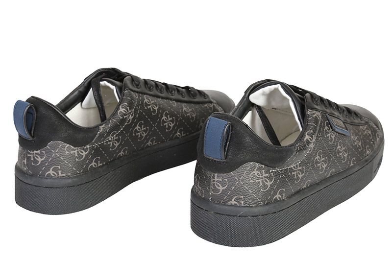 GUESS Salerno Heren Sneakers Zwart - Schoenen.nl